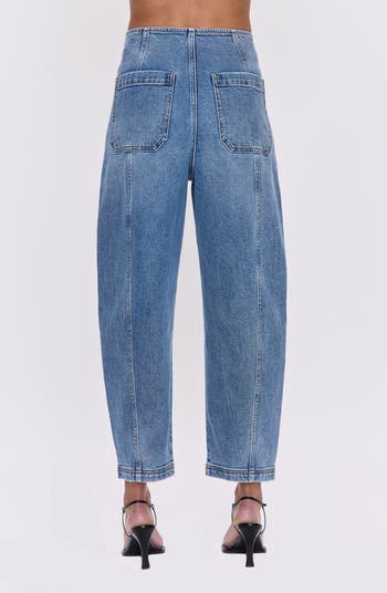 Blair Bandless High Waist Crop Barrel Jeans
