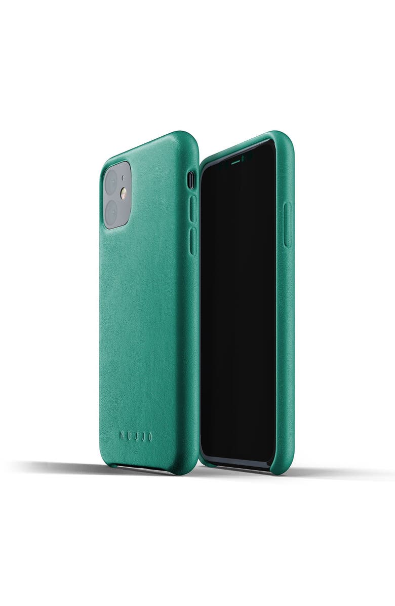 MUJJO Full Leather Case for iPhone 11, Main, color, Green