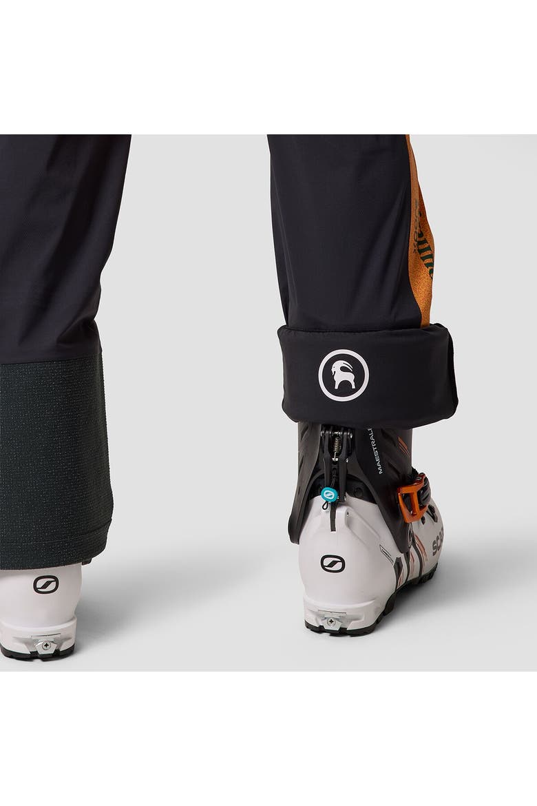 Cottonwoods Lt Xpore 3L Bibs - Men's, Alternate, color, Boundary Orange Ombre/Black