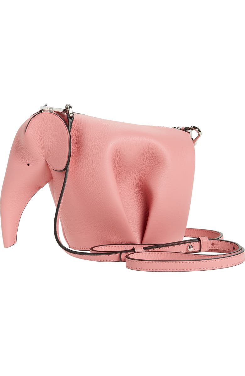 Loewe Mini Elephant Leather Crossbody Bag, Alternate, color,