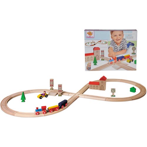 Simba Toys Train Wooden Figure of Eight Railway in Multicolored 