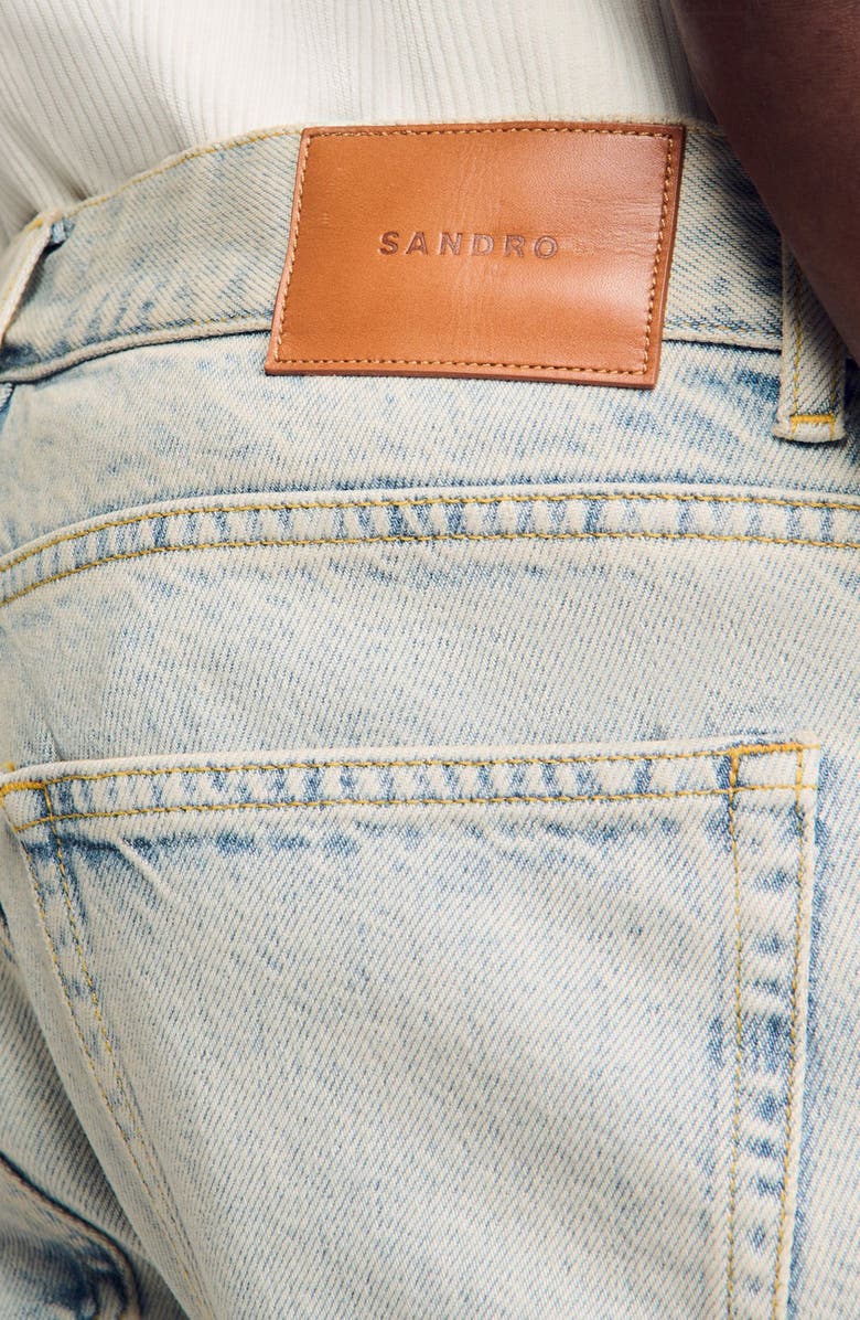 SANDRO Regular faded jeans, Alternate, color, Blue Vintage - Denim