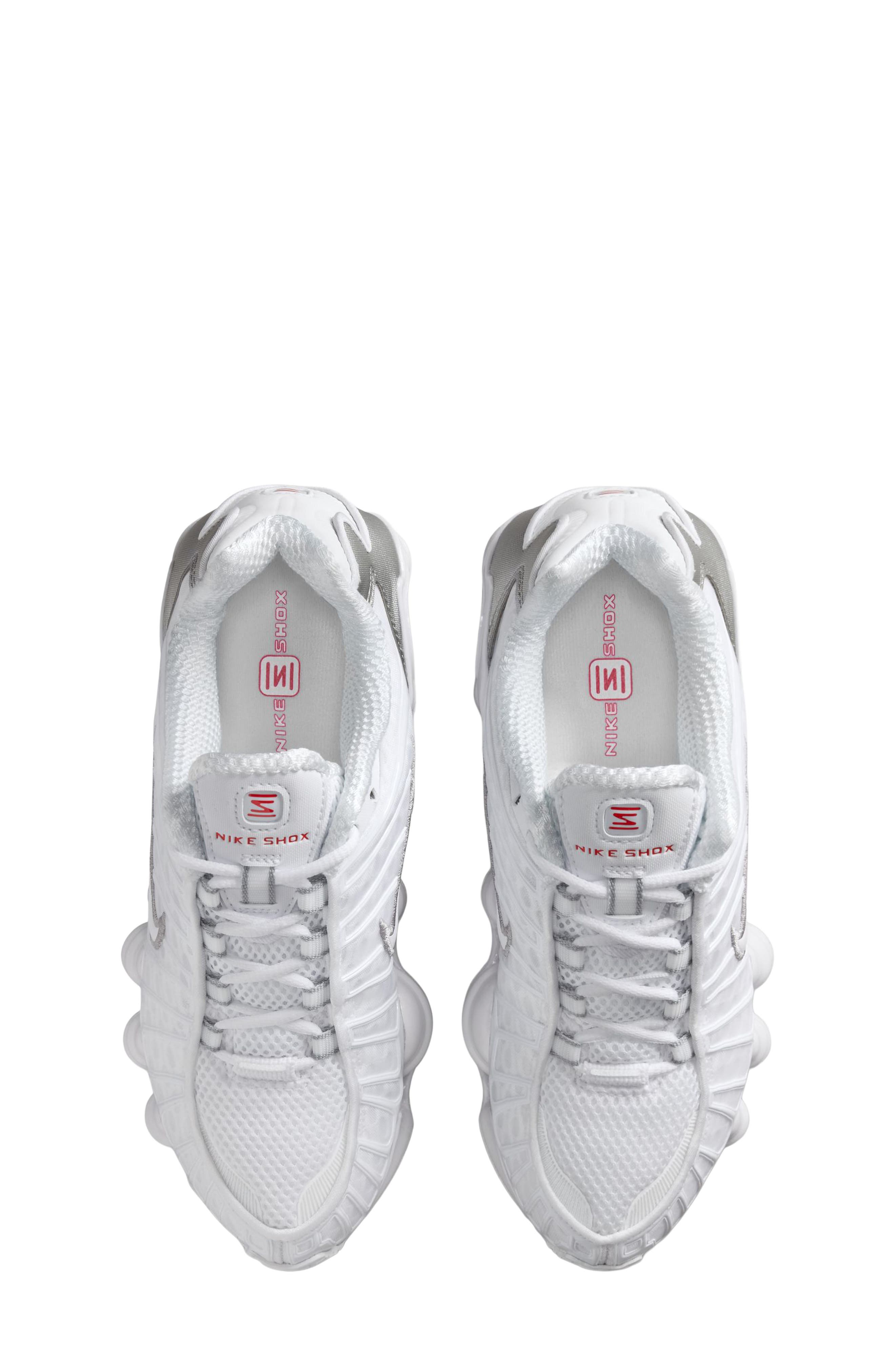 Nike Kids
 Shox TL Sneaker, Alternate, color, 100 White/White