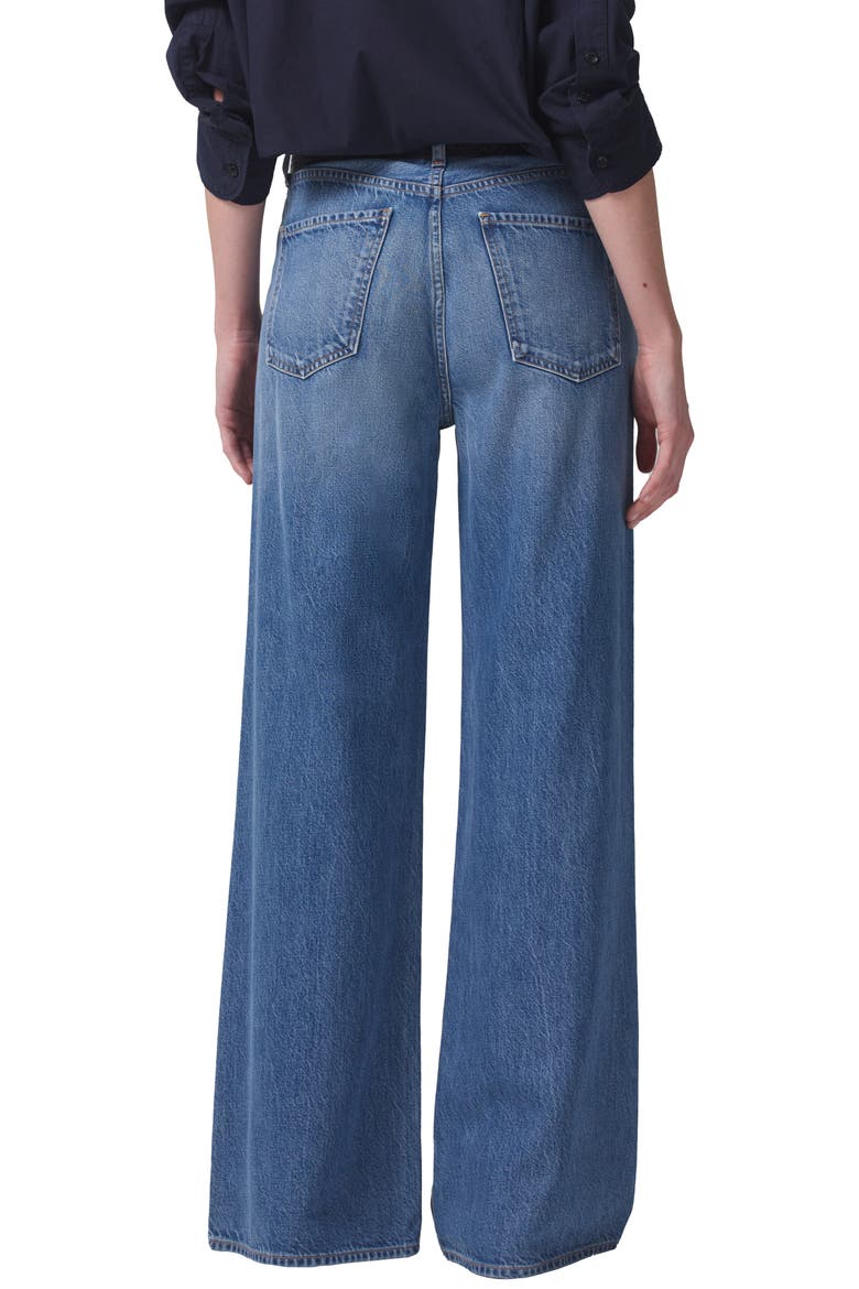 Paloma Baggy High Waist Wide Leg Jeans, Alternate, color, SIESTA
