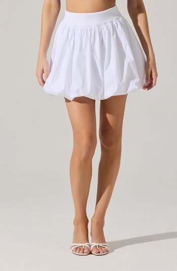 Bubble Hem Miniskirt
