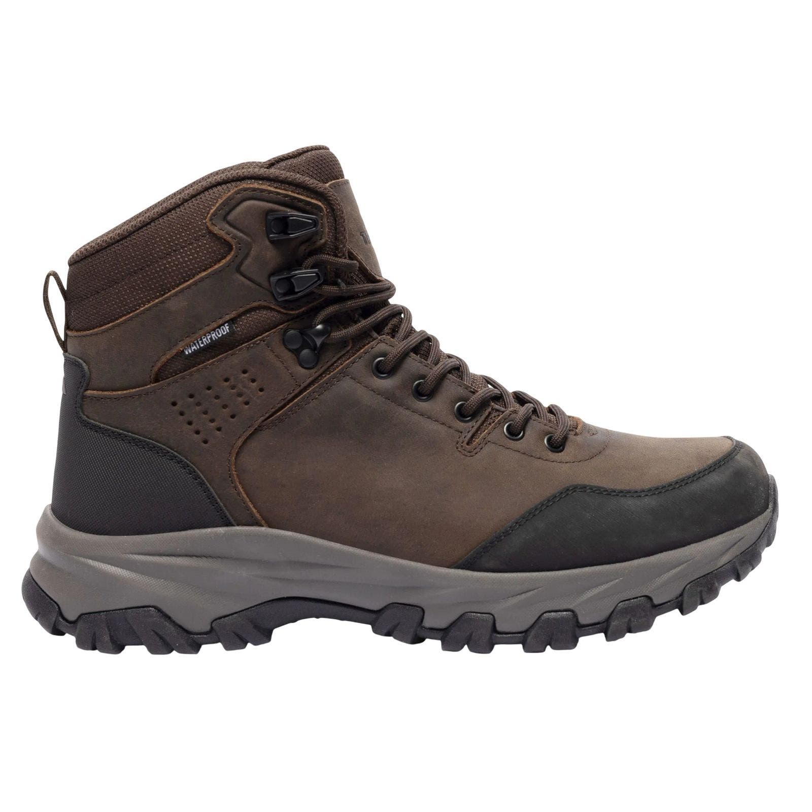 Stride Leather Walking Boots, Alternate, color, Dark Brown
