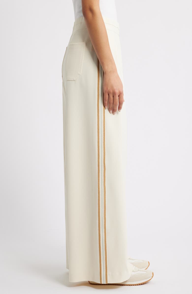Wit & Wisdom Skyrise Pintuck Palazzo Pants, Alternate, color, Ecru