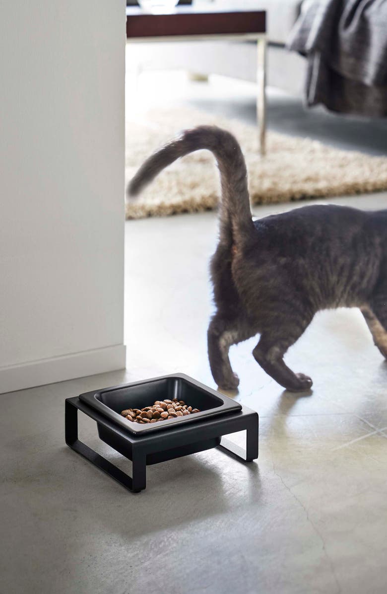 Yamazaki Short Elevated Single Bowl Pet Diner, Alternate, color,