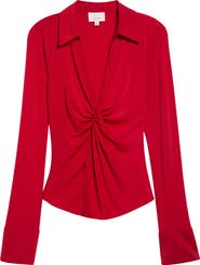 Cinq à Sept McKenna Twist Front Jersey Shirt