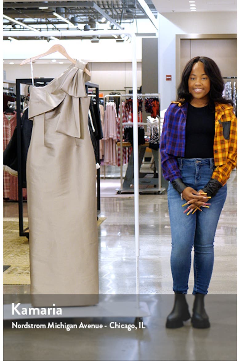 Bonnie Bow One-Shoulder Mikado Gown video
