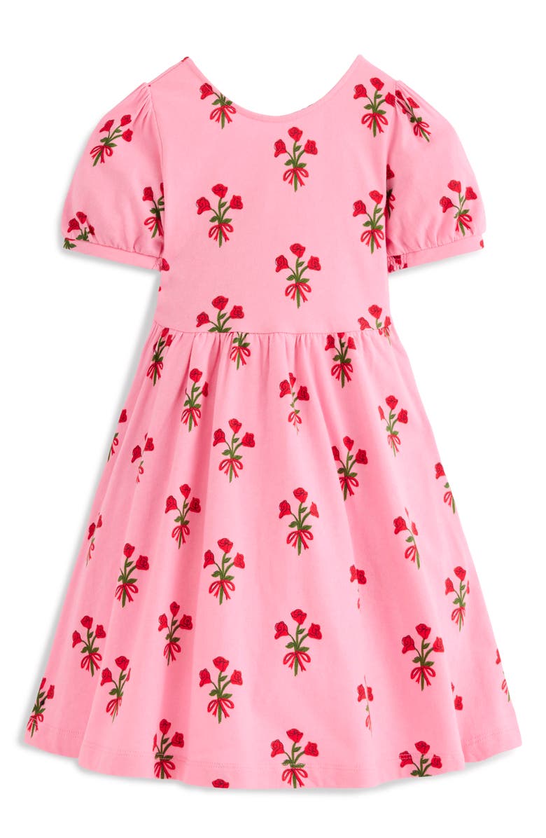 Mini Boden Ballerina Jersey Dress, Main, color, Bubblegum Pink Posey