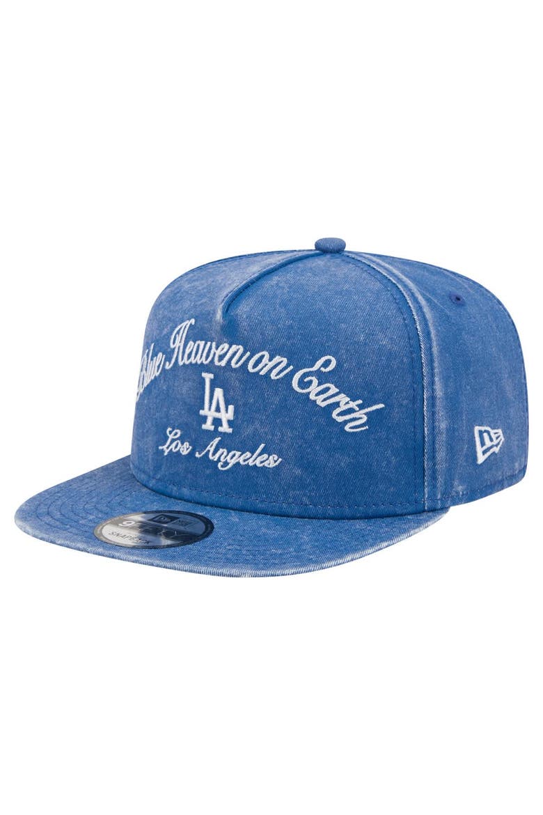 Men's New Era Royal Los Angeles Dodgers City Slogan A-Frame 9FIFTY Snapback Hat, Main, color, Royal