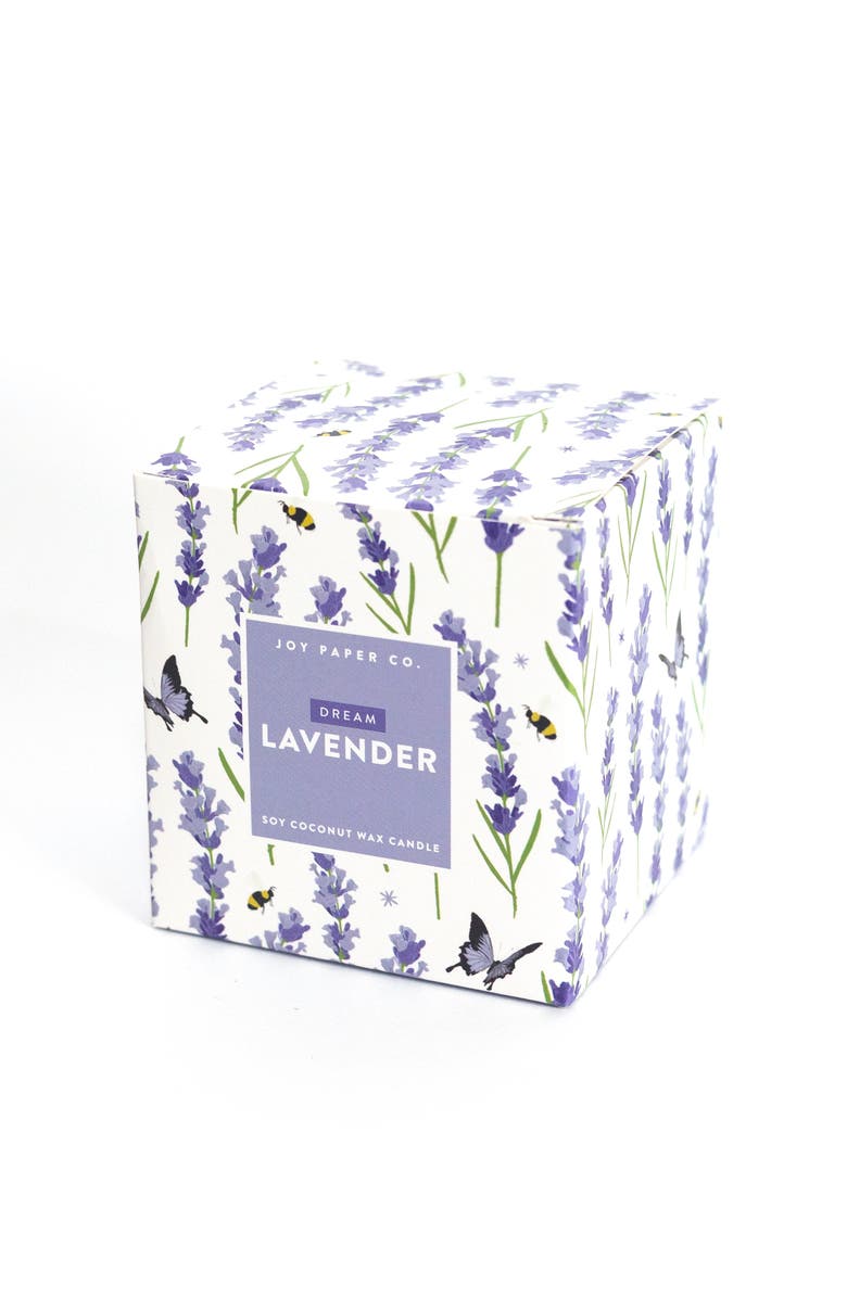 Joy Paper Co. Dream Coconut Soy Candle, Alternate, color, Lavender