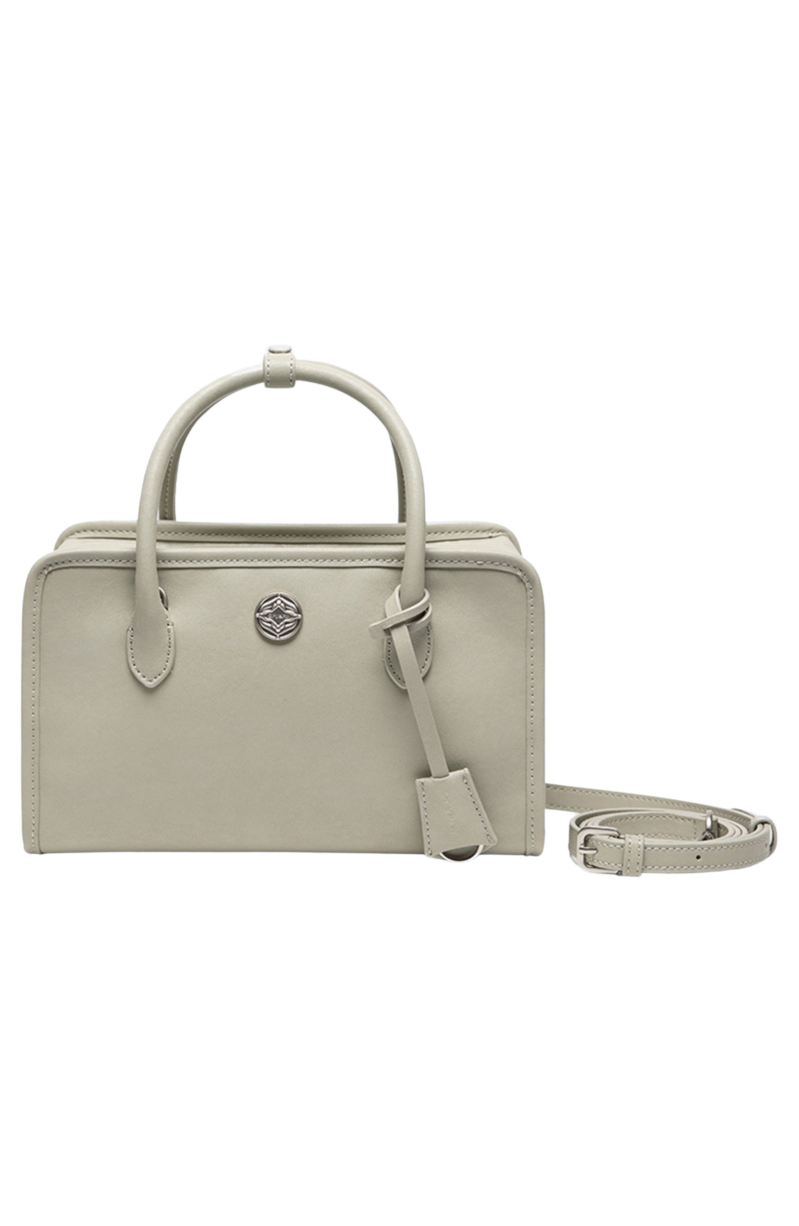 Oryany Claude Leather Satchel, Alternate, color, Foggy