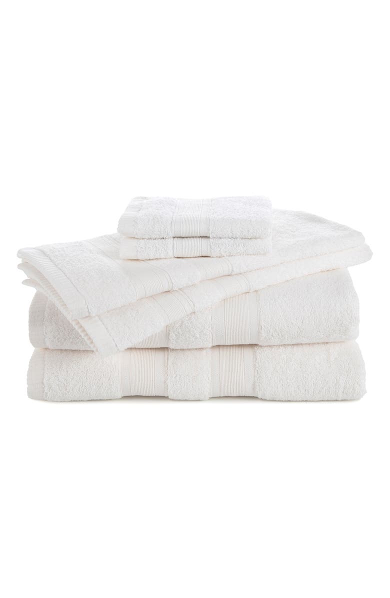 Martex Low Lint 6-Pack Bath Towel Set, Main, color, 