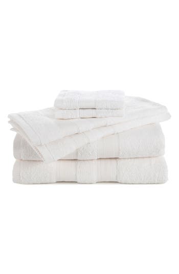 Martex Low Lint 6-pack Bath Towel Set In Cloud White