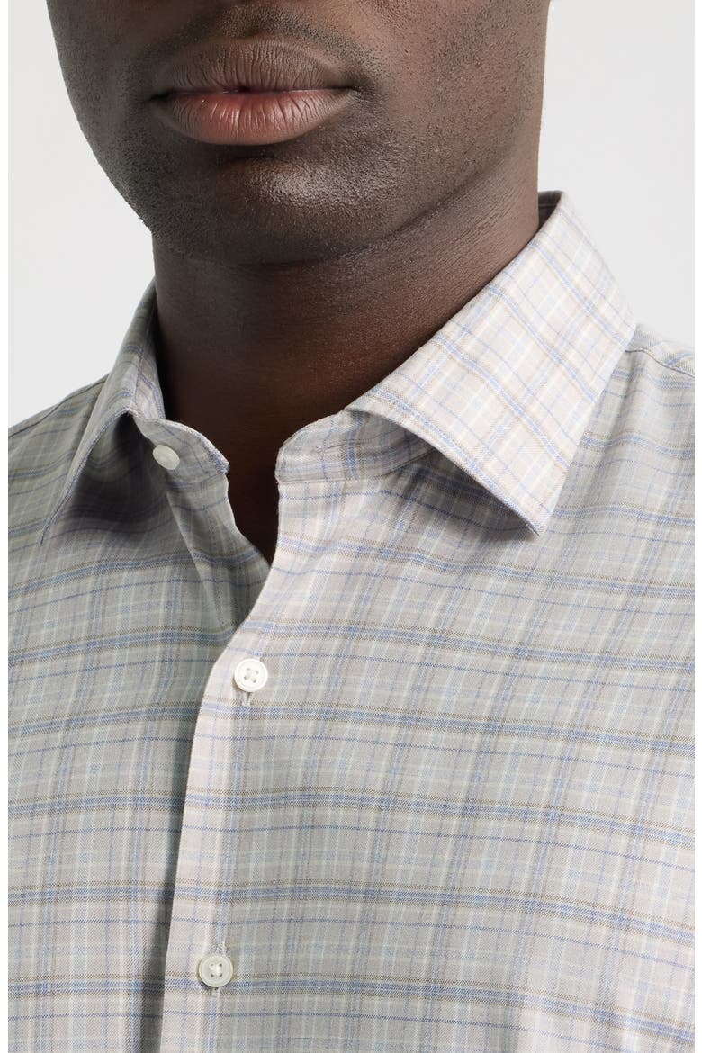 Griffin Crown Soft Twill Sport Shirt, Alternate, color, BATTLESHIP GREY
