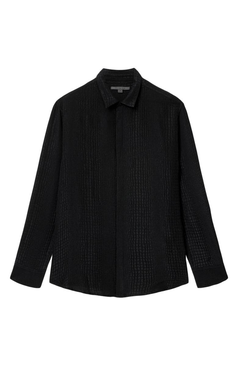 John Varvatos Vito Silk Jacquard Button-Up Shirt, Alternate, color, 