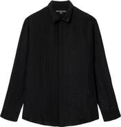 John Varvatos Vito Silk Jacquard Button-Up Shirt