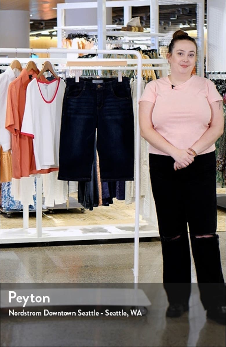 'Ab'Solution Denim Bermuda Shorts, sales video thumbnail