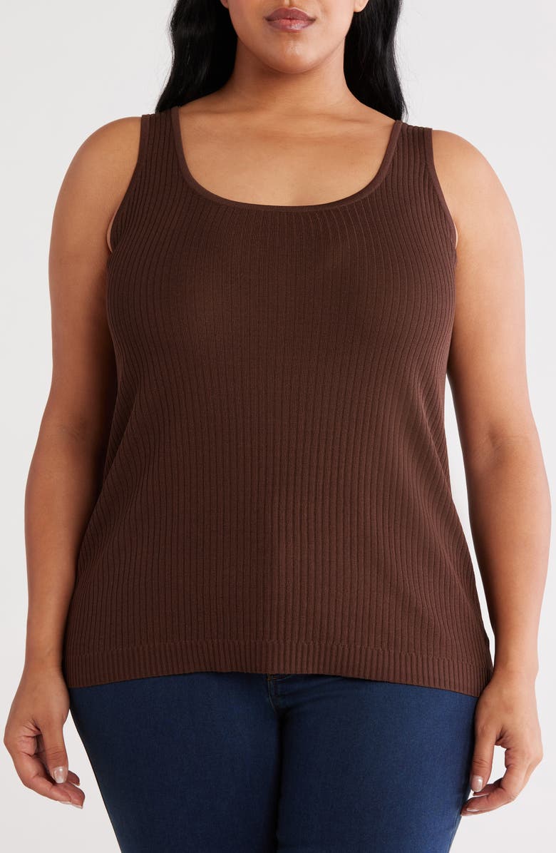 Jones New York Sutton Rib Sweater Tank, Alternate, color, 