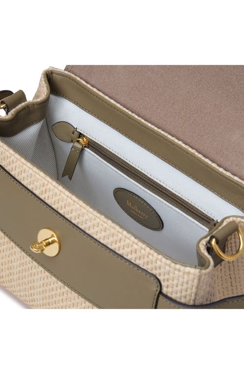 Mulberry Mini Alexa Raffia & Leather Satchel