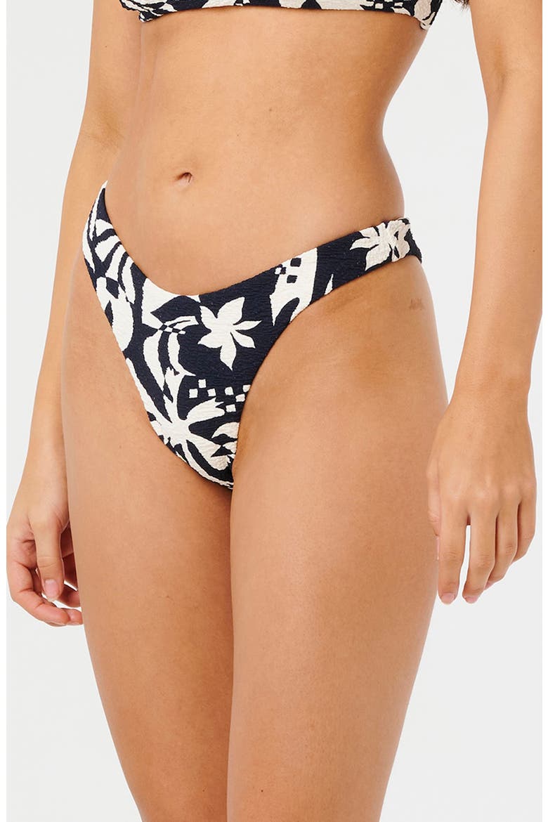 Topanaga Geo High Cut Bikini Bottoms, Main, color, BLACK
