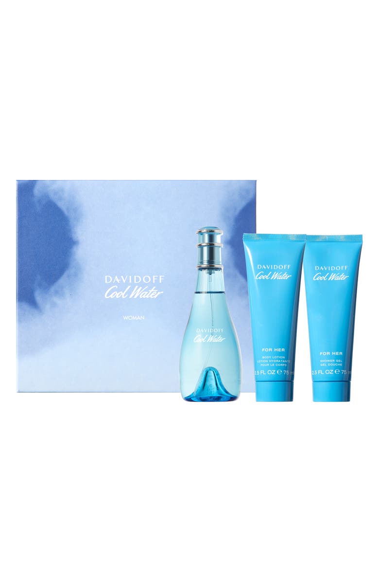 DAVIDOFF COOL WATER Women's Cool Water 3-Piece Eau de Toilette Set, Alternate, color, 