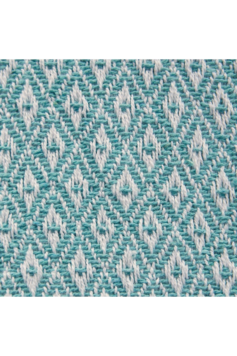 Mini Diamond Table Runner 15X72, Alternate, color, Aqua