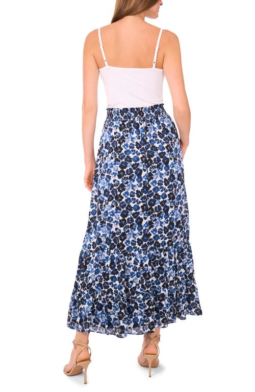Vince Camuto Tiered Maxi Skirt In Blue