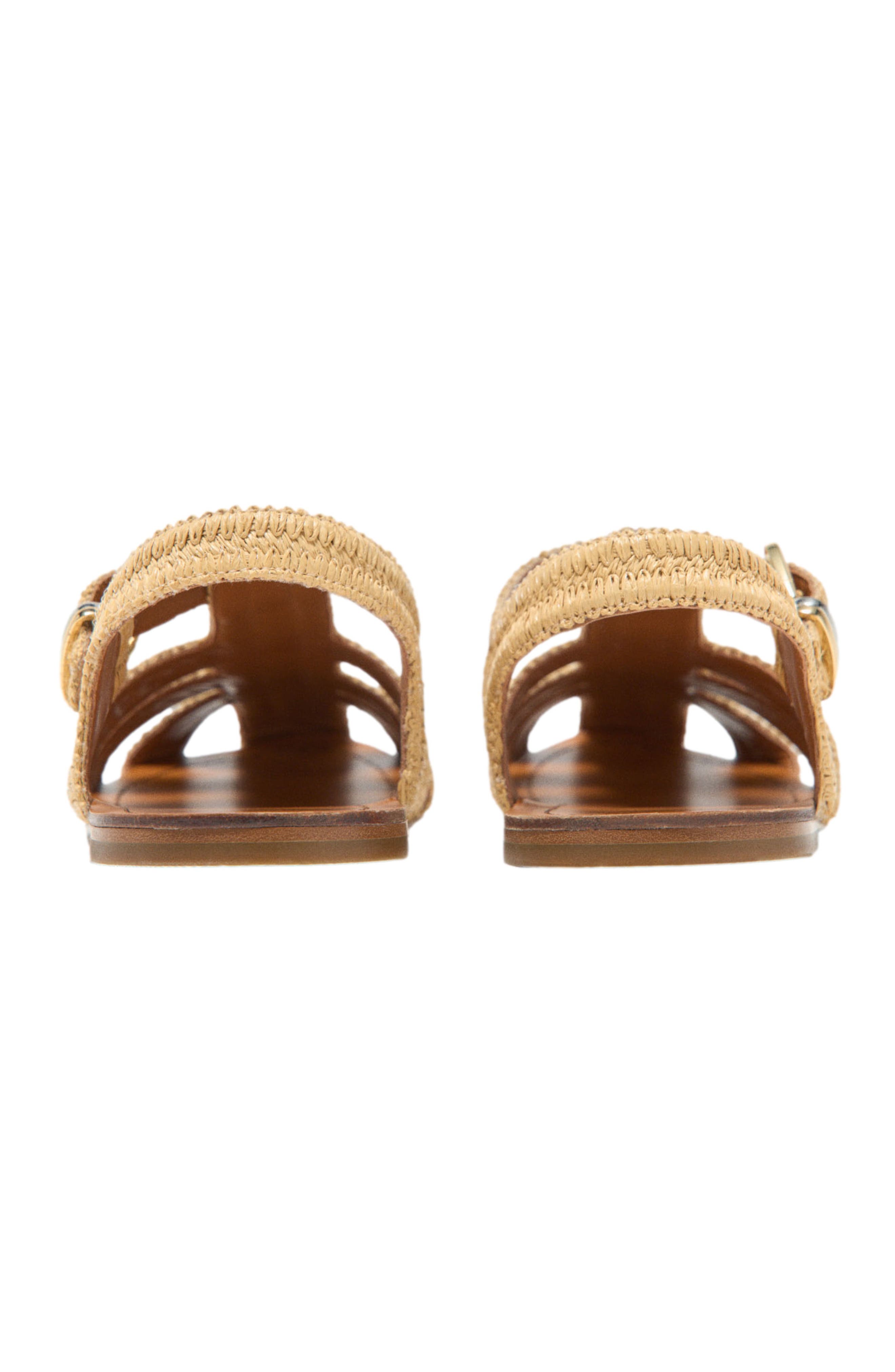 maje Flat strap sandals, Alternate, color, Beige