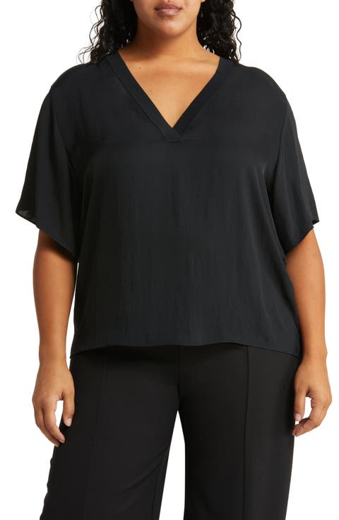 V-Neck T-Shirt (Plus Size)