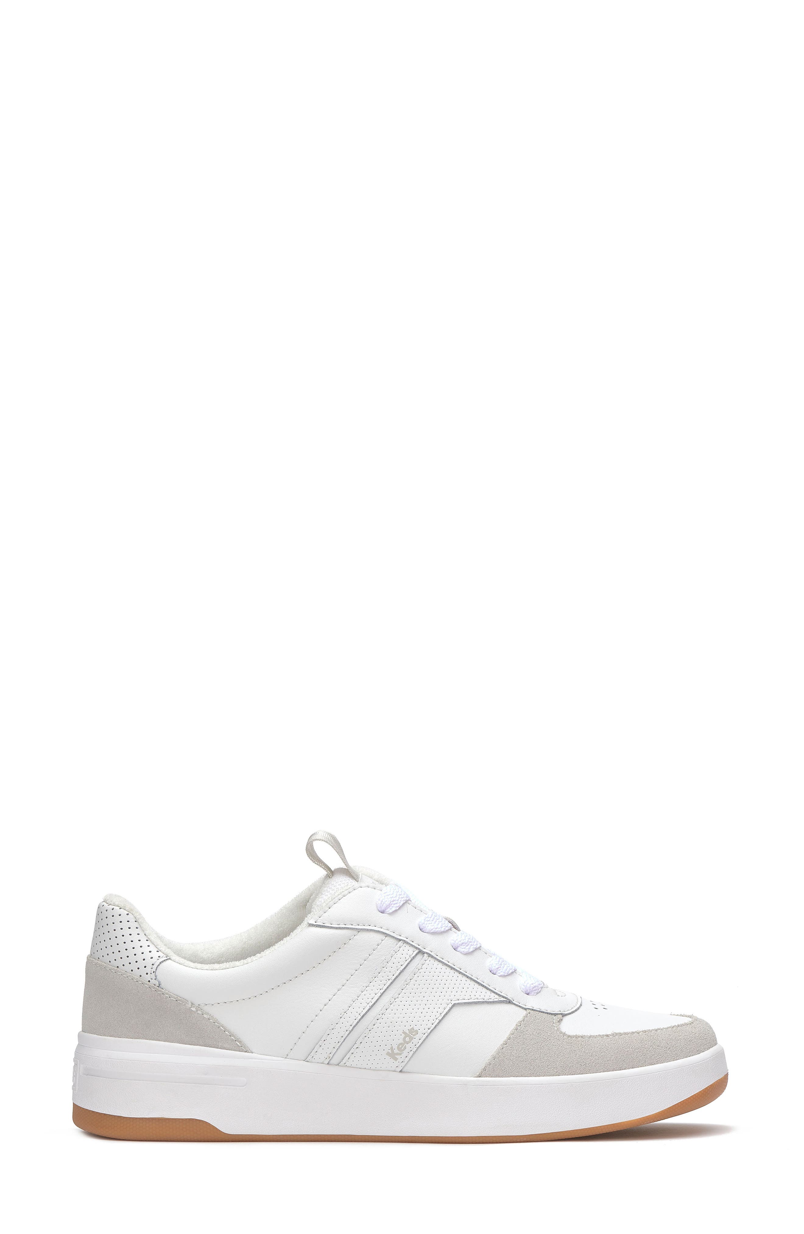 Keds<sup
®</sup
 The Court Sneaker, Alternate, color, Keds Whites