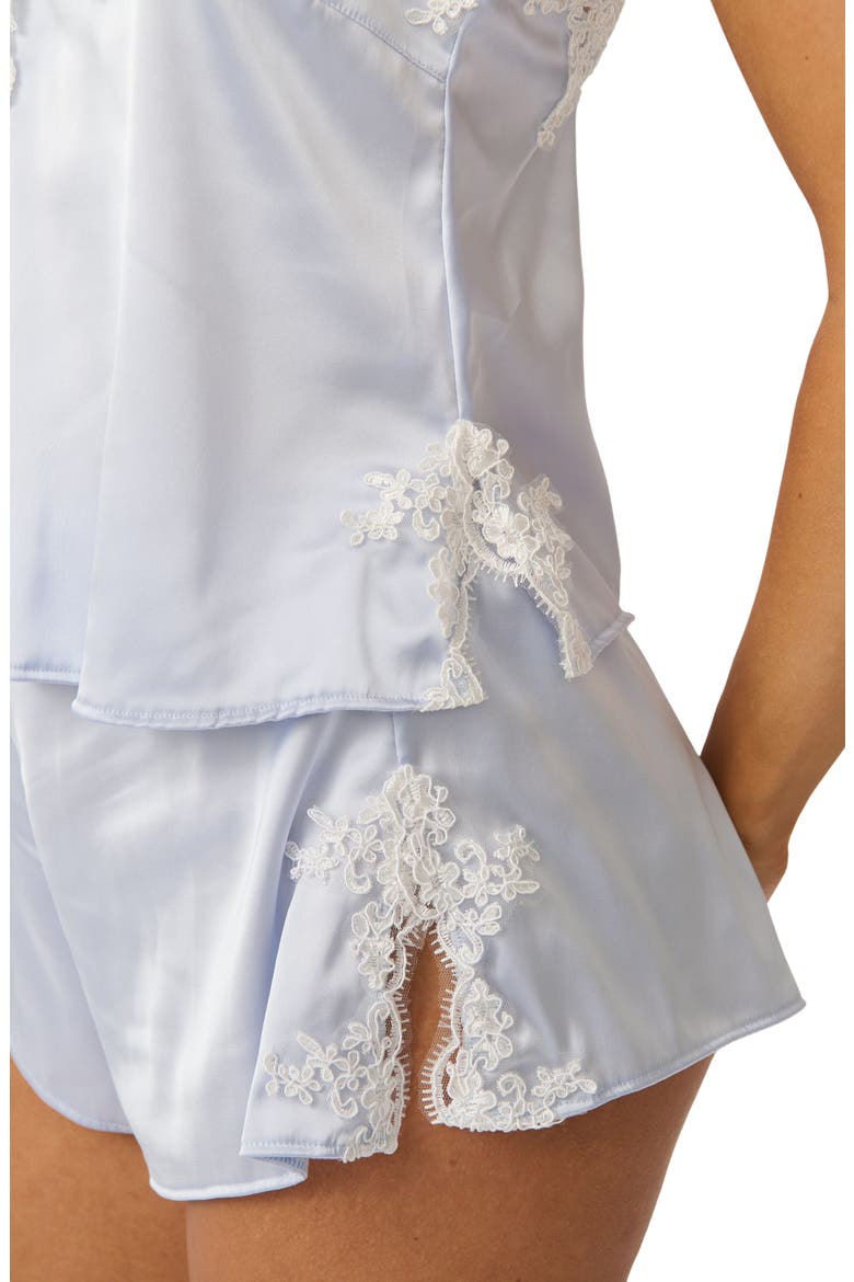 Cinderella Lace Trim Satin Tap Shorts, Alternate, color, CINDERELLA