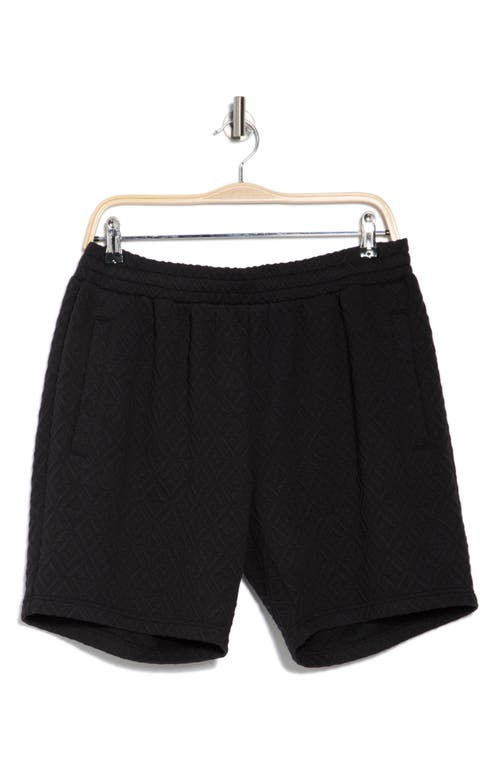 Fleece Factory Jacquard Shorts In Black