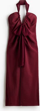 H&M Satin Halterneck Dress
