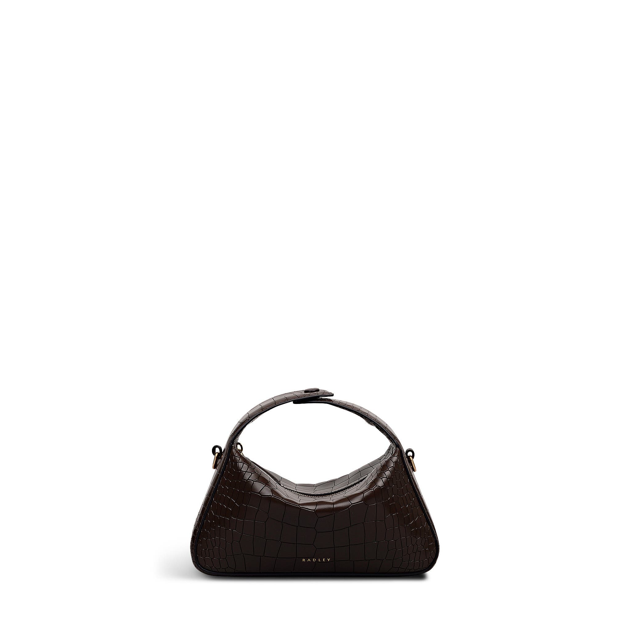 Radley De Beauvoir Faux Croc Small Ziptop Satchel Bag, Alternate, color, 