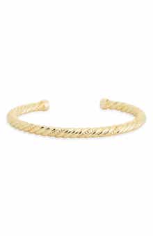 Demi Fine Rope Textured Cuff Bracelet