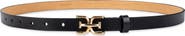 Sam Edelman Double E Logo Slim Leather Belt