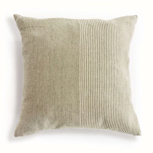 Napa Home & Garden Otis Pinstripe Pillow 24" In Brown