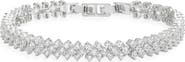 Nordstrom Herringbone Cubic Zirconia Tennis Bracelet