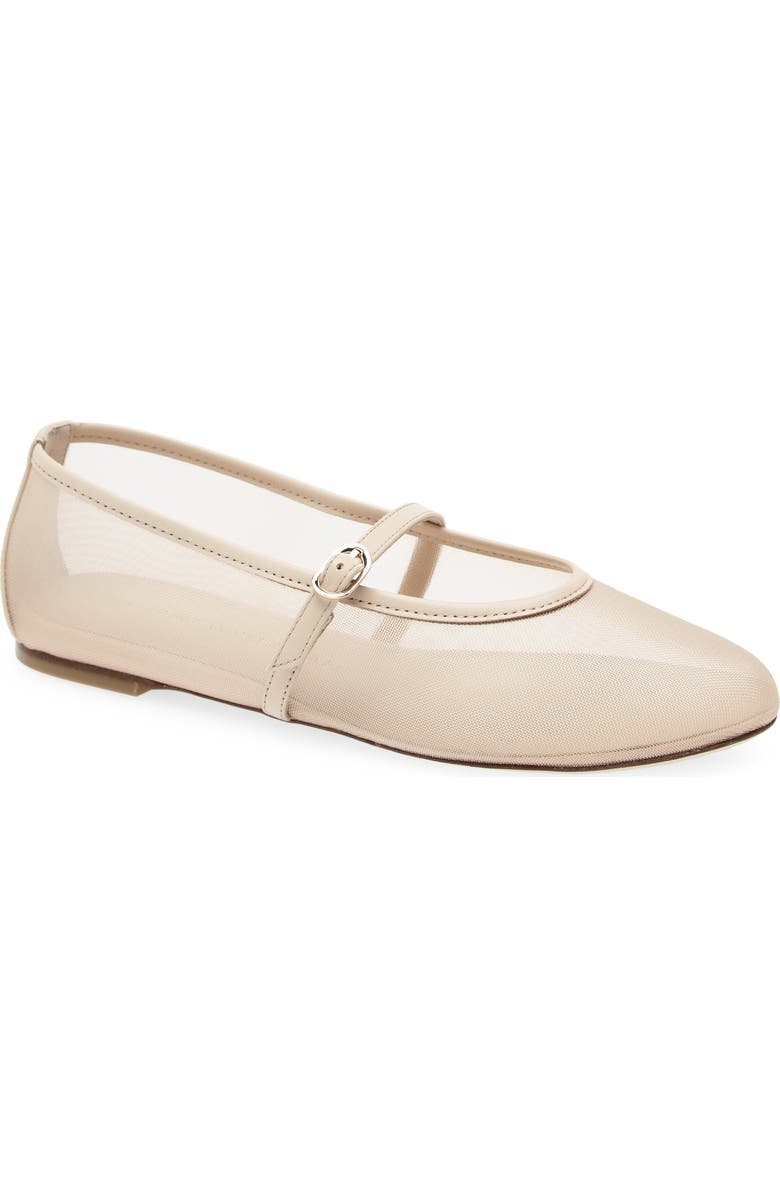 Stuart Weitzman Bareitall Mary Jane Flat, Main, color, Beige/Barely Beige