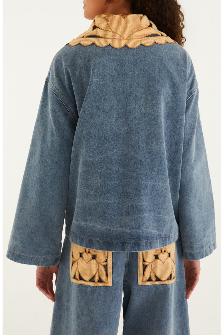 Richelieu Denim Barn Jacket, Alternate, color, DENIM