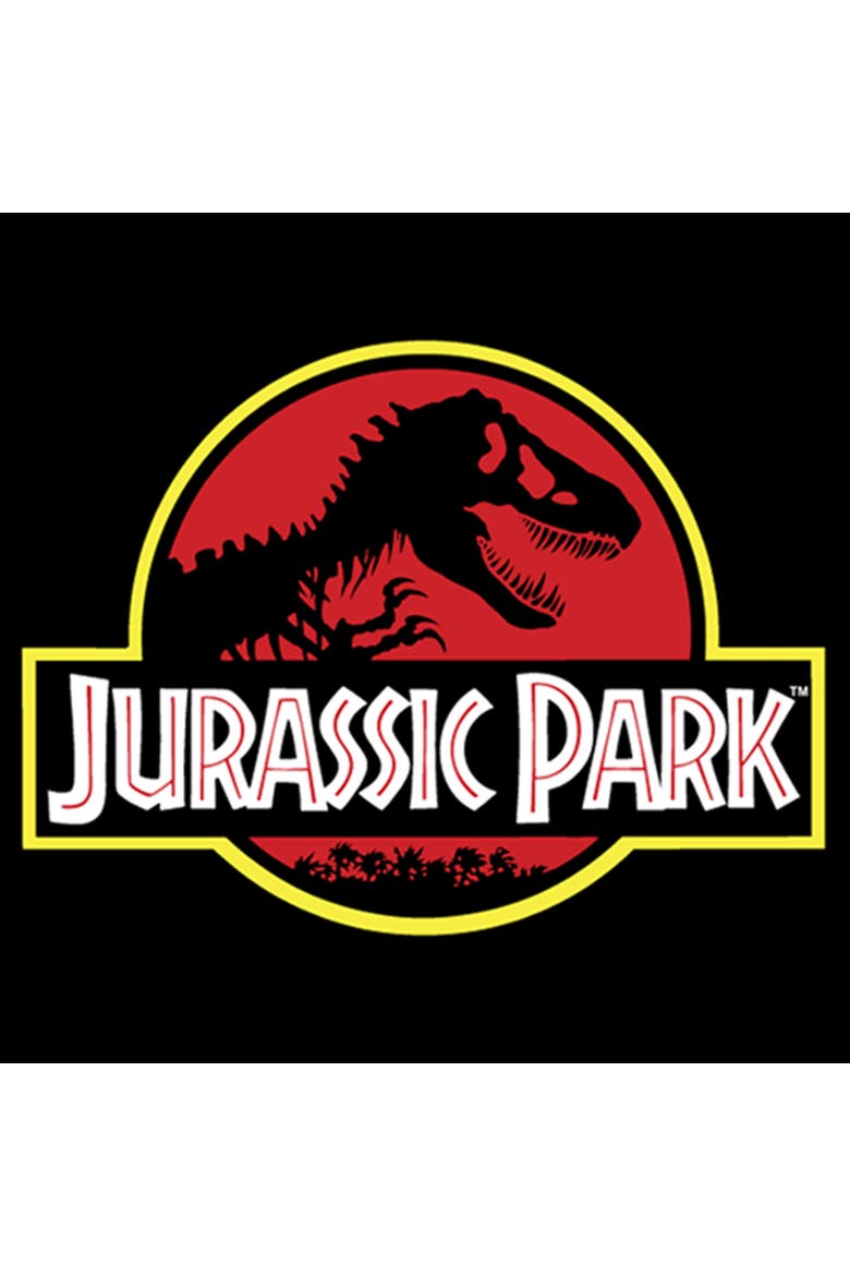 Boy's Jurassic Park T Rex Logo Graphic Tee, Alternate, color, Black