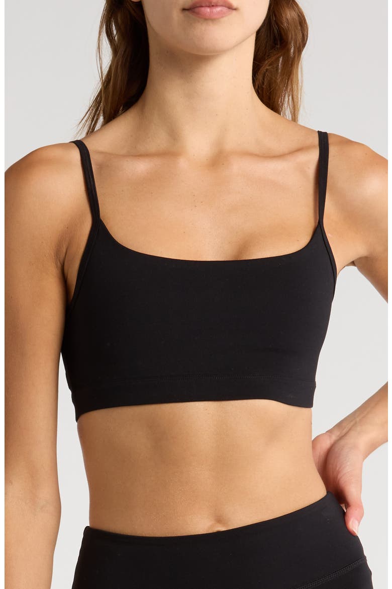 Core Sports Bra, Main, color, BLACK
