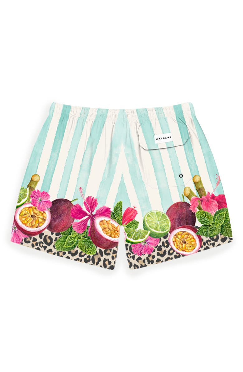 MAVRANS Mojito Waterproof Performance Swim Trunks, Alternate, color, Blue