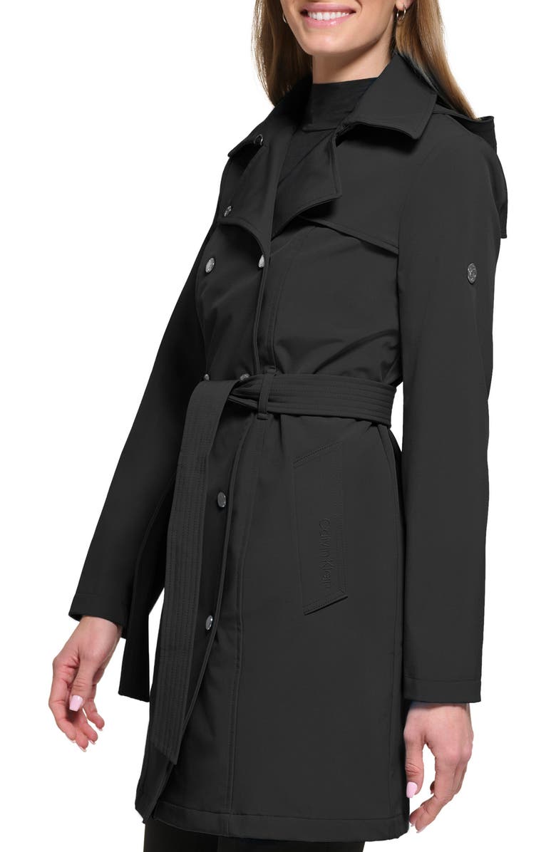 Calvin Klein Soft Shell Trench Coat, Alternate, color, 