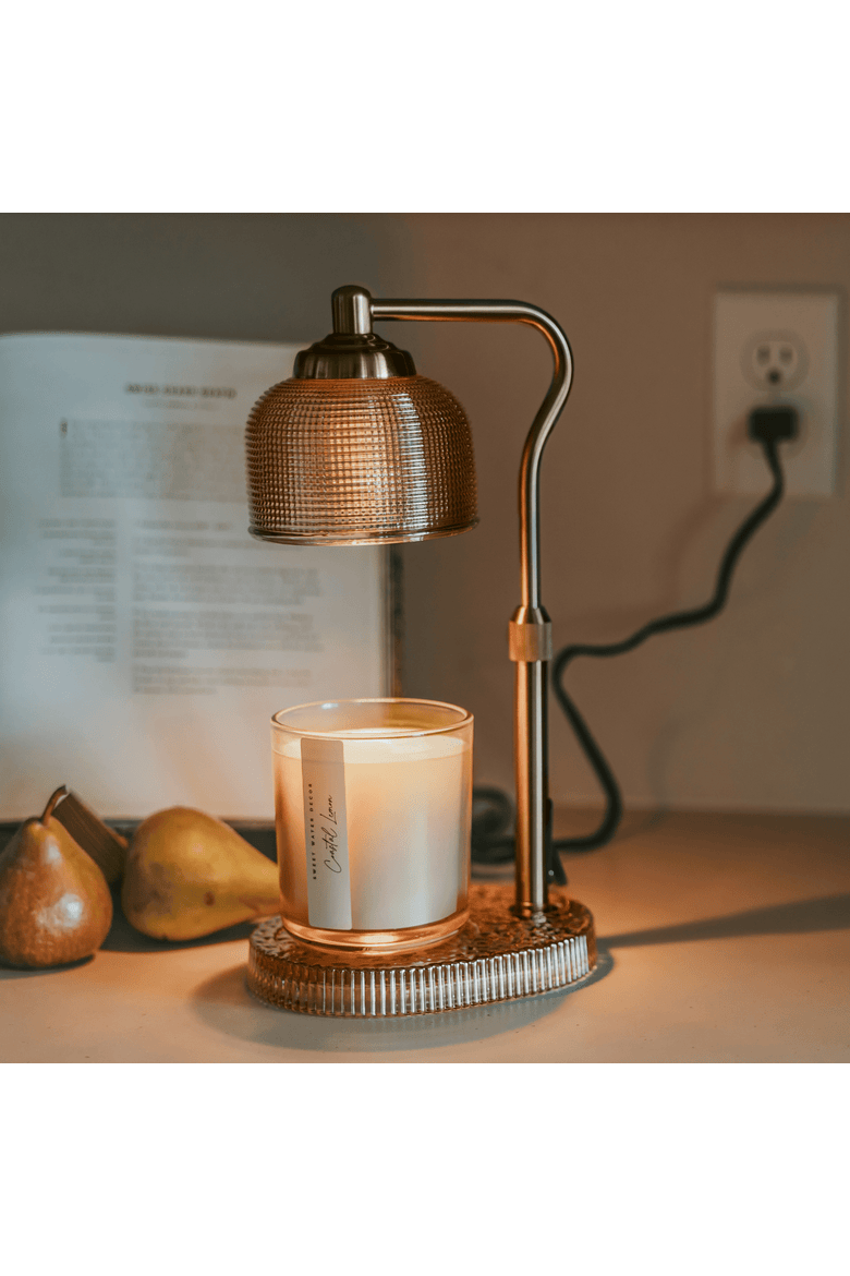 Candle Warmer Lamp with Timer, Alternate, color, Glass Base