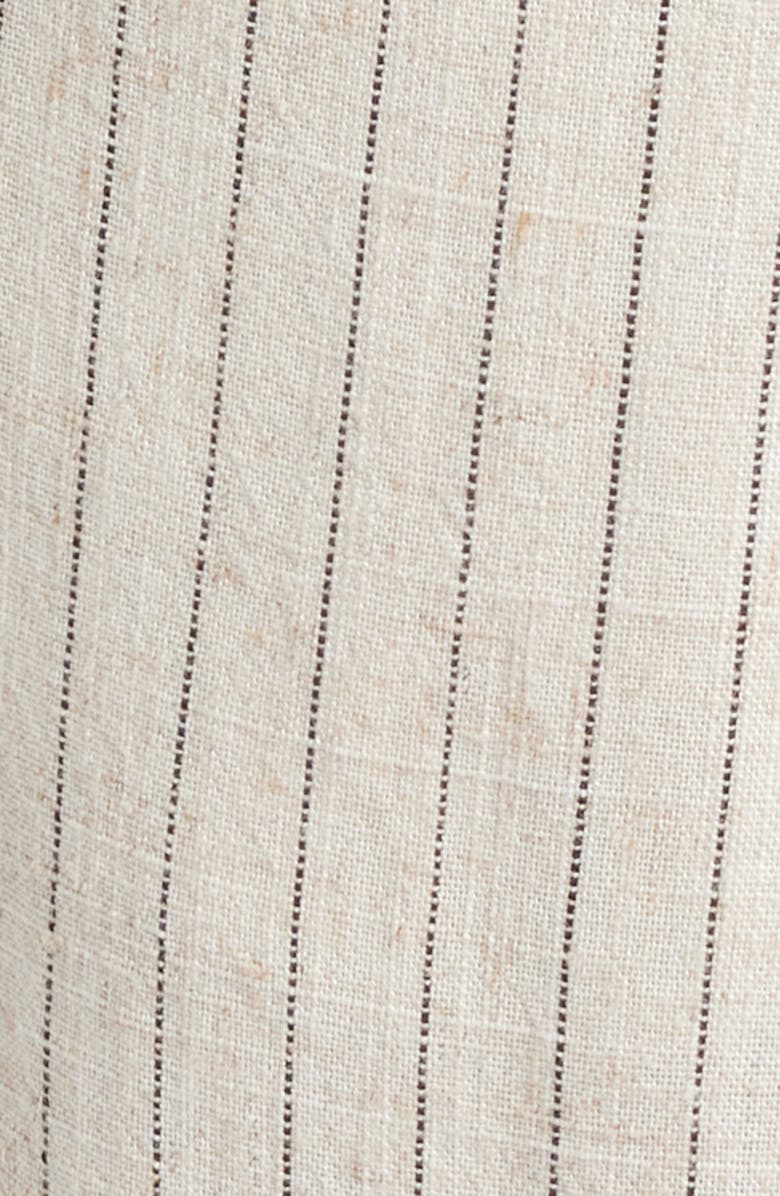 Topshop Pinstripe Tie Strap Wide Leg Jumpsuit, Alternate, color, Cream Multi