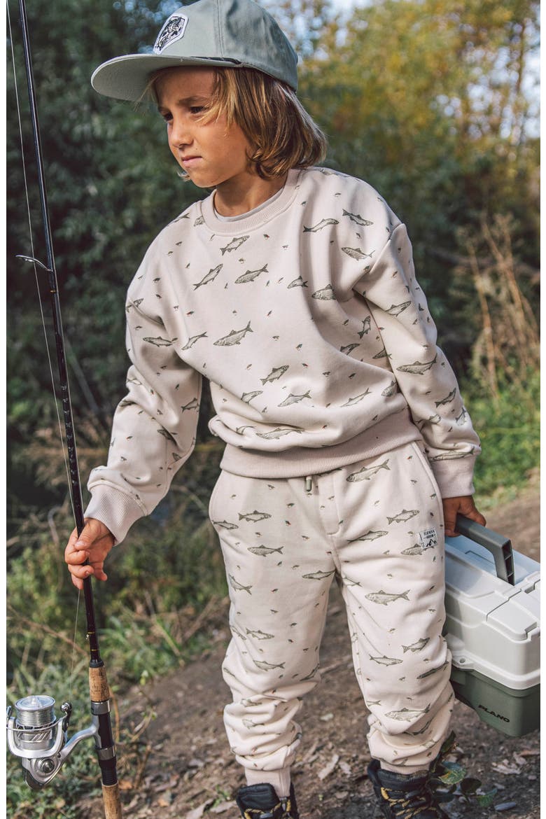 Kids' Bowie Fishing Joggers, Alternate, color, OATMEAL